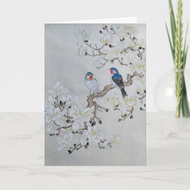 White Magnolia Card (Front)