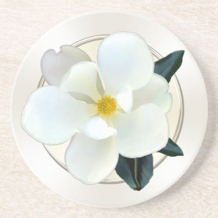 White Magnolia Coasters, Buy 1 or a set of 4 Coaster