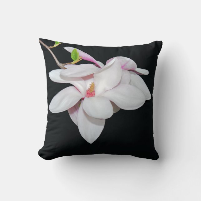 White Magnolia Cushion (Front)