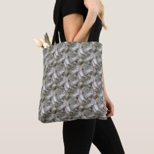 White Magnolia Flower Blossoms Nature Tote Bag