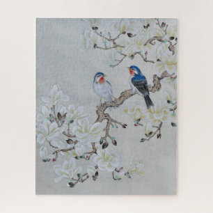 White Magnolia Jigsaw Puzzle