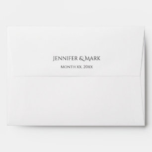 White Magnolia - Wedding Invitation Envelope - A7