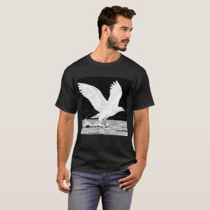 White Majesty: Eagle Over Water T-Shirt