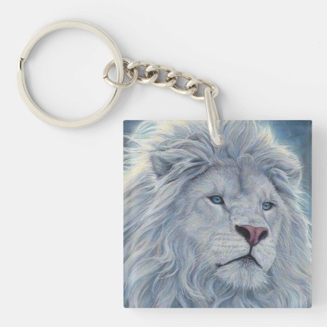 White Majesty Key Ring (Front)