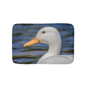 White Mallard Duck Bath Mat