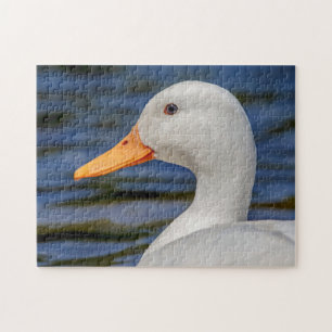 White Mallard Duck Jigsaw Puzzle