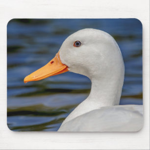 White Mallard Duck Mouse Mat