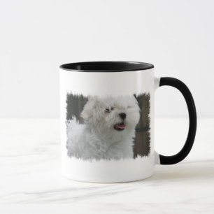 White Maltese Puppy Coffee Mug