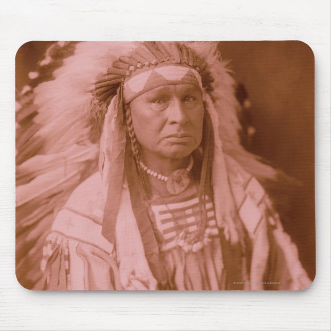 White Man Runs Him - Crow Mouse Mat (Front)