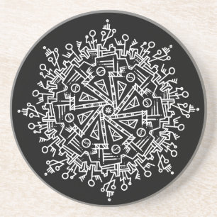 White Mandala Coaster