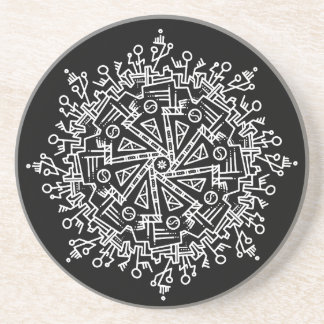 White Mandala Coaster