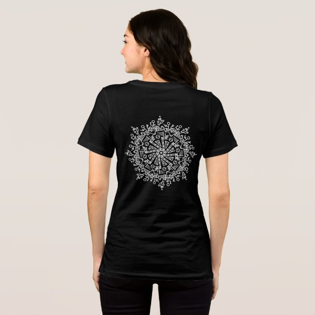 White Mandala Tri-Blend Shirt (Back Full)