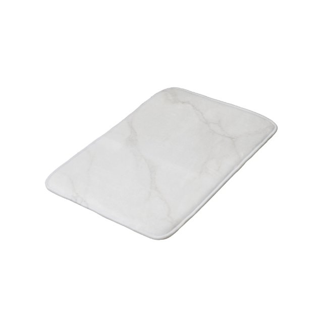 White Marble Bath Mat (Angled)