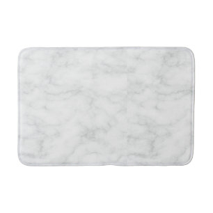 White Marble Bath Mat – Chic, Luxurious