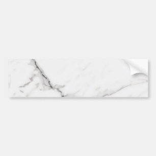 White Marble Bumper Sticker