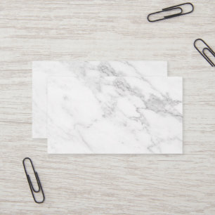 White Marble Business Card