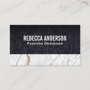White Marble Business Card