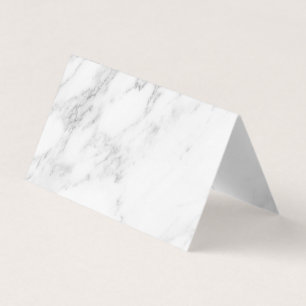 White Marble Business Card