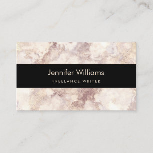 White Marble Business Card