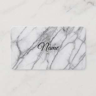 White Marble Business Card