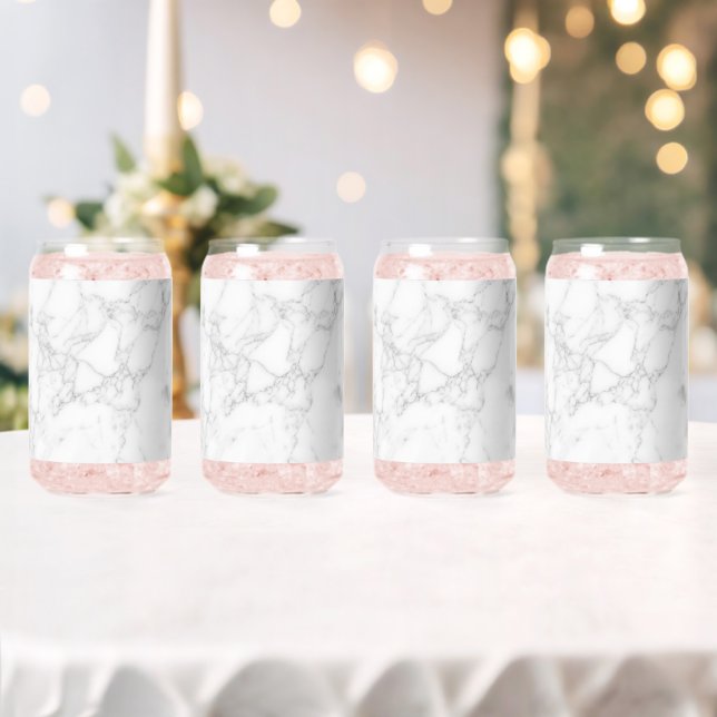 White Marble Can Glass (Insitu (Wedding))