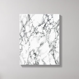 White Marble Canvas Print