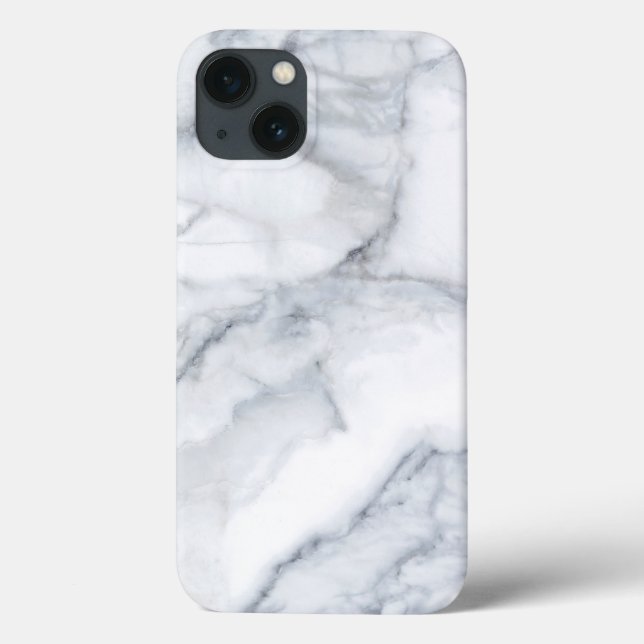 White Marble Carrara Calacatta Texture   Case-Mate iPhone Case (Back)