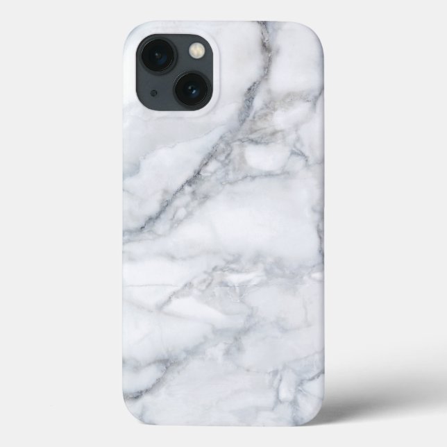 White Marble Carrara Calacatta Texture  Case-Mate iPhone Case (Back)