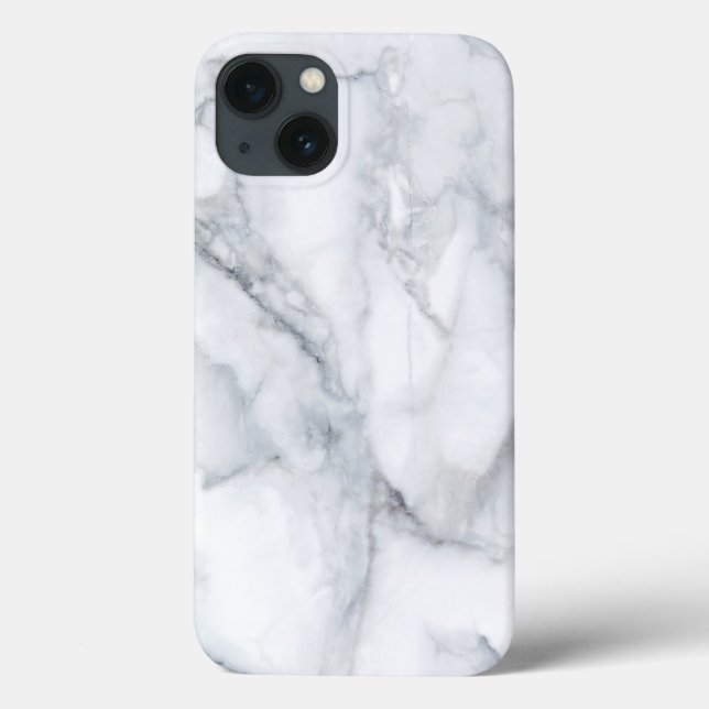 White Marble Carrara Calacatta Texture   Case-Mate iPhone Case (Back)