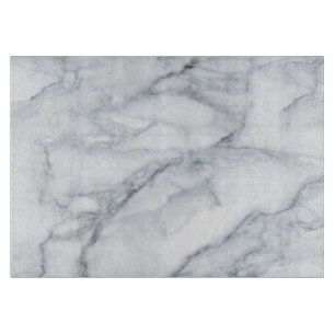 White Marble Carrara Calacatta Texture Cutting Board