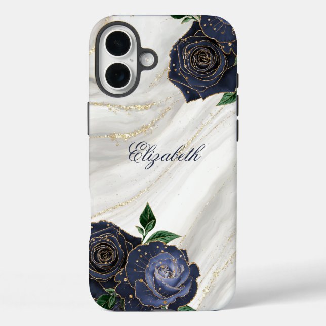 White Marble Case-Mate iPhone Case (Back)