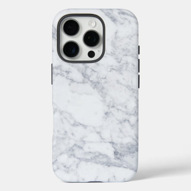 White Marble Case-Mate iPhone Case (Back)