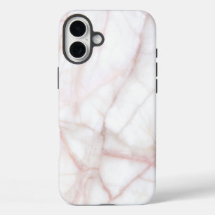 White Marble iPhone 16 Plus Case