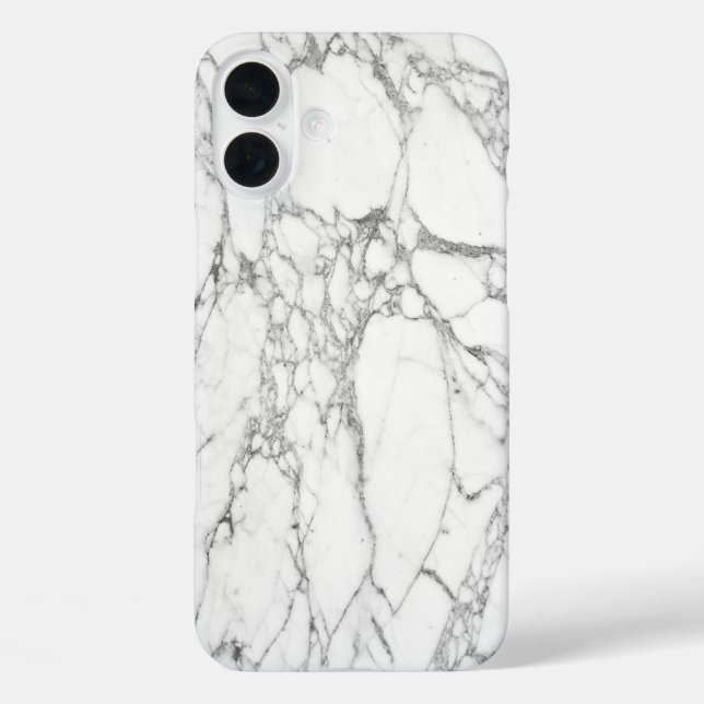 White Marble Case-Mate iPhone Case (Back)