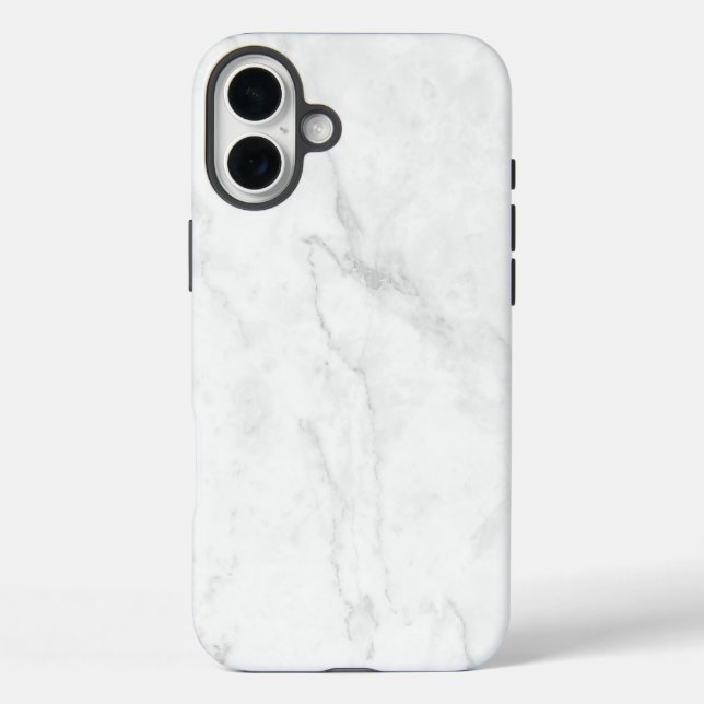White Marble Case-Mate iPhone Case (Back)