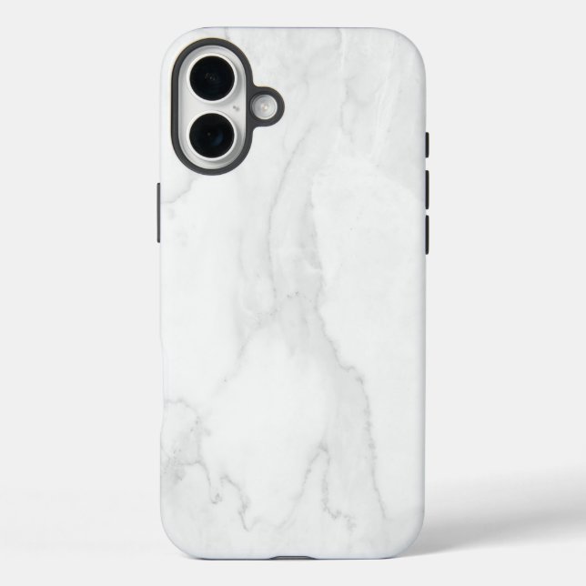 White Marble Case-Mate iPhone Case (Back)