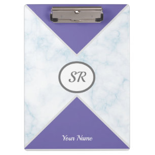 White Marble Clipboard for Stylish Organisation