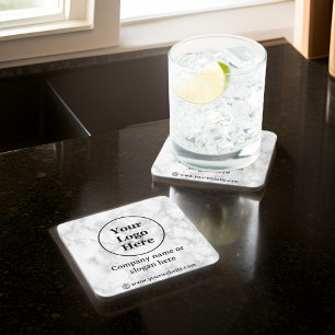 White marble coaster
