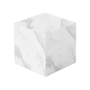 White Marble Cube