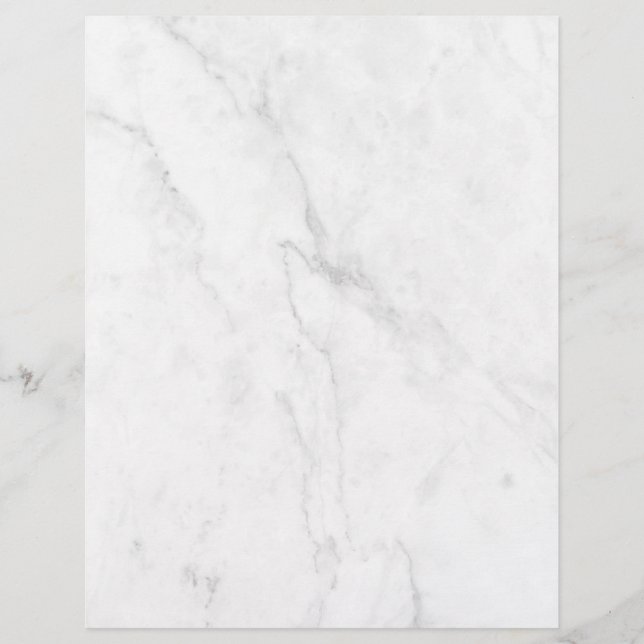 White Marble Custom Letterhead (Front)