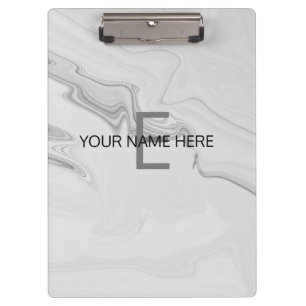 White Marble Customise Clipboard