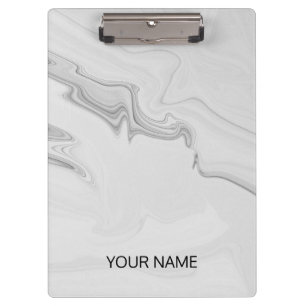 White Marble Customize Clipboard