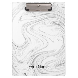 White Marble Customize Clipboard