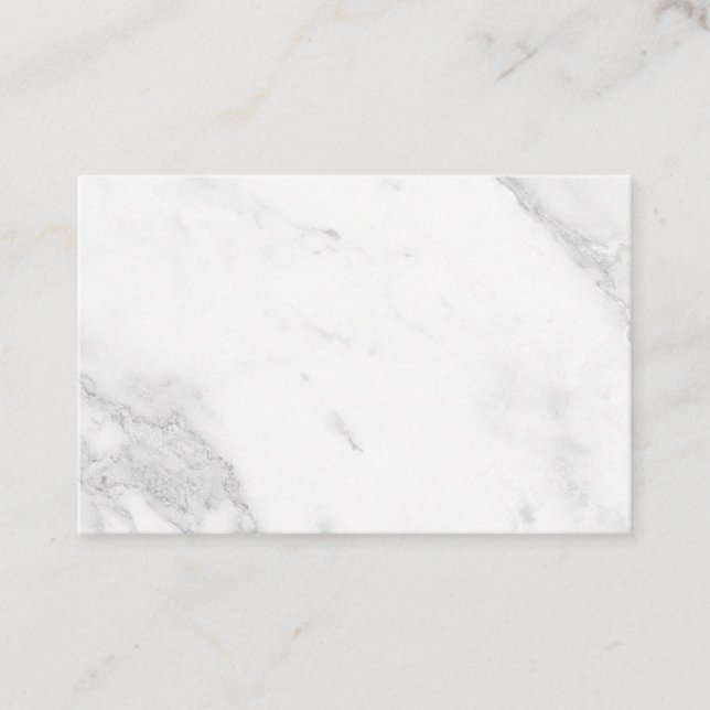 White Marble Discount Card (Front)