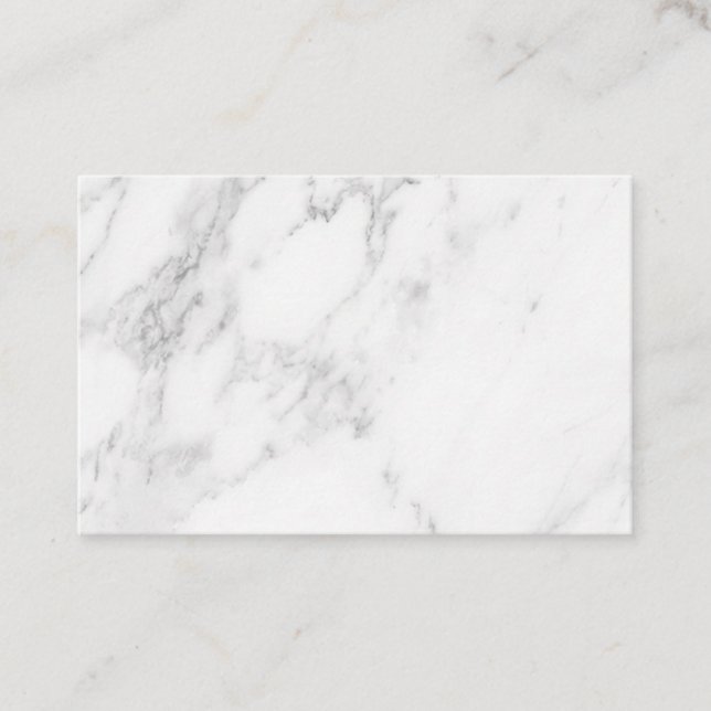 White Marble Discount Card (Front)