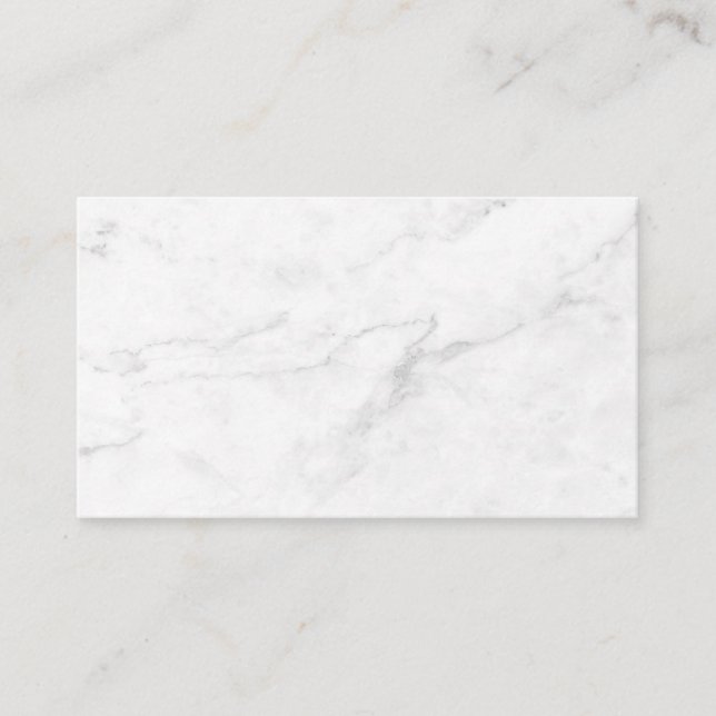  White Marble Discount Card (Front)