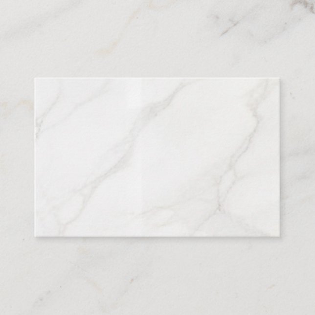 White Marble Discount Card (Front)