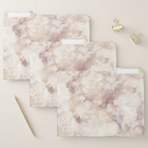 White Marble File Folders