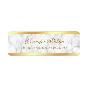 White Marble Gold Handwritten Script Text Elegant