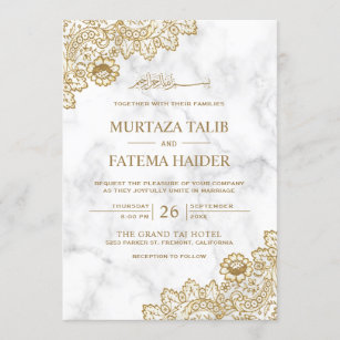 Free Muslim Marriage Invitation Templates / Muslim Wedding ...